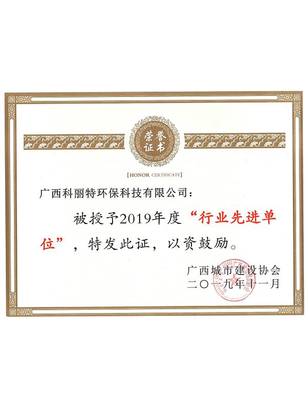 广西城建协会行业先进单位